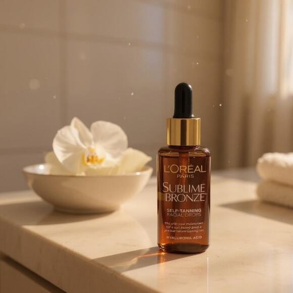 L'Oreal Sublime Bronze Self Tanning Facial Drops Hyaluronic Acid 1.0 Fl Oz - Picture 8 of 9